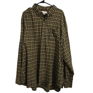 Free Assembly Men’s 3XL Plaid Button Down Shirt Casual Long Sleeve Top Shacket